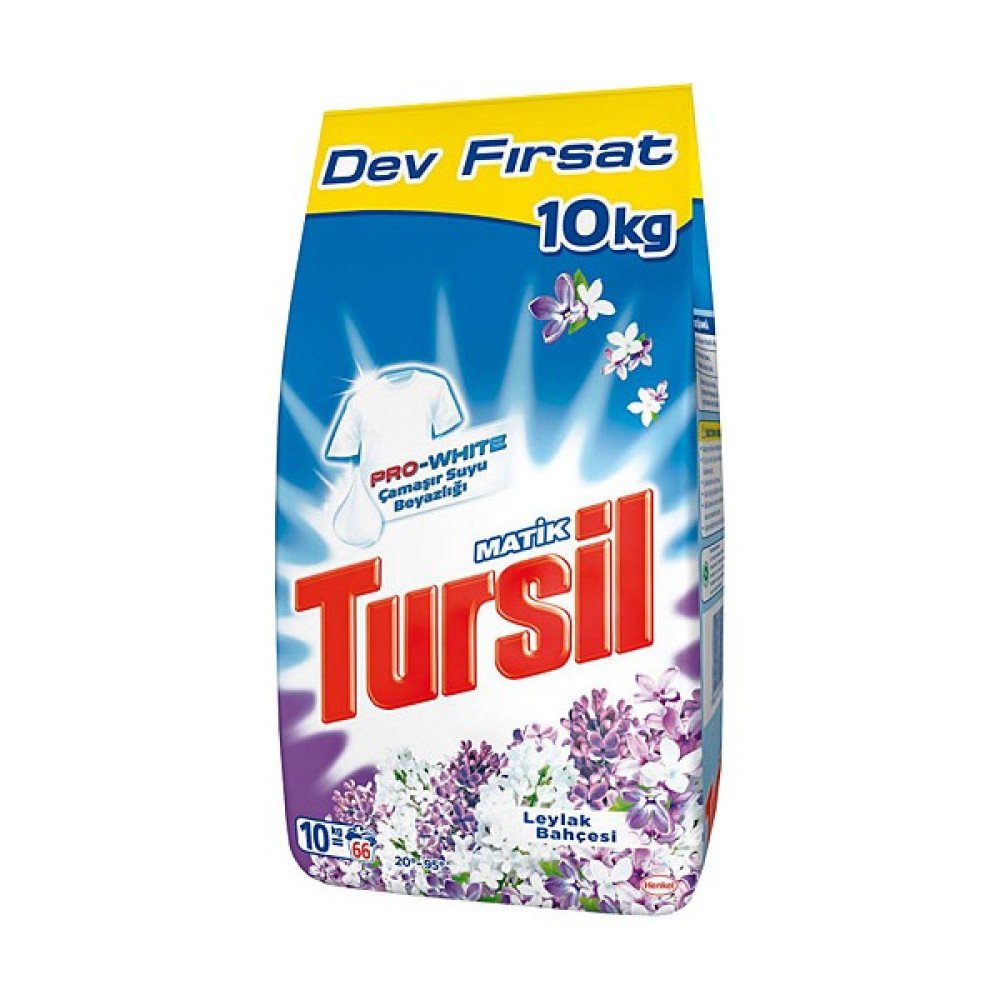Tursil Matik Leylak Bahçesi 10 kg Beyazlar Için Toz Çamaşır Deterjanı Çamaşır Deterjanı Fiyatı