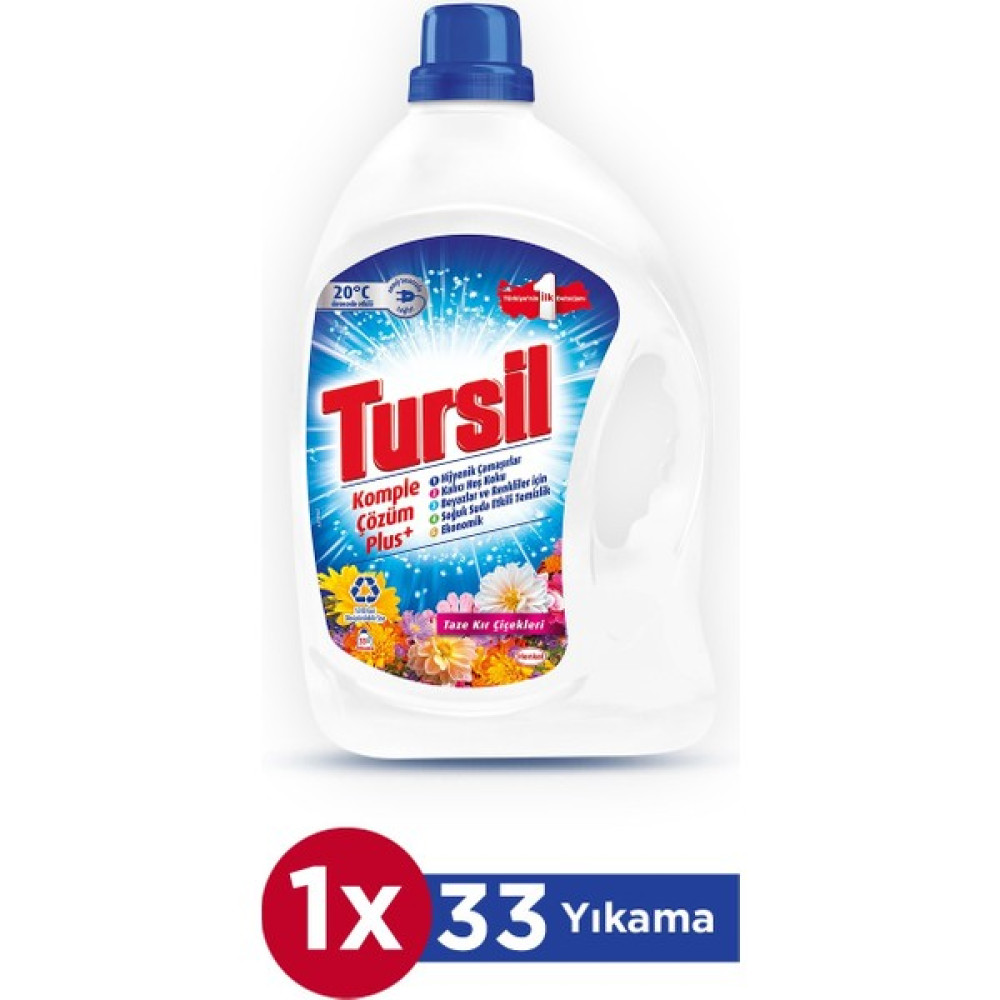 Tursil Matik Power Jel Sıvı Çamaşır Deterjanı Kır Çiçekleri 33 Yıkama - 2,5 lt Çamaşır Deterjanı Fiyatı