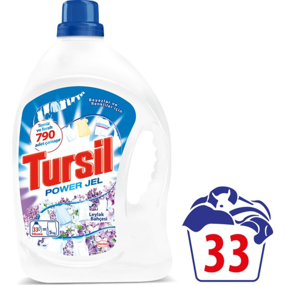 Tursil Matik Power Jel Sıvı Çamaşır Deterjanı Leylak Bahçesi 33 Yıkama Çamaşır Deterjanı Fiyatı