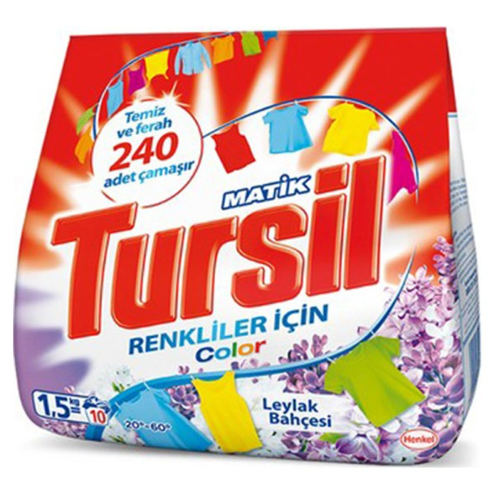Tursil Matik Toz Çamaşır Deterjanı Color Leylak Bahçesi 1,5 kg Çamaşır Deterjanı Fiyatı