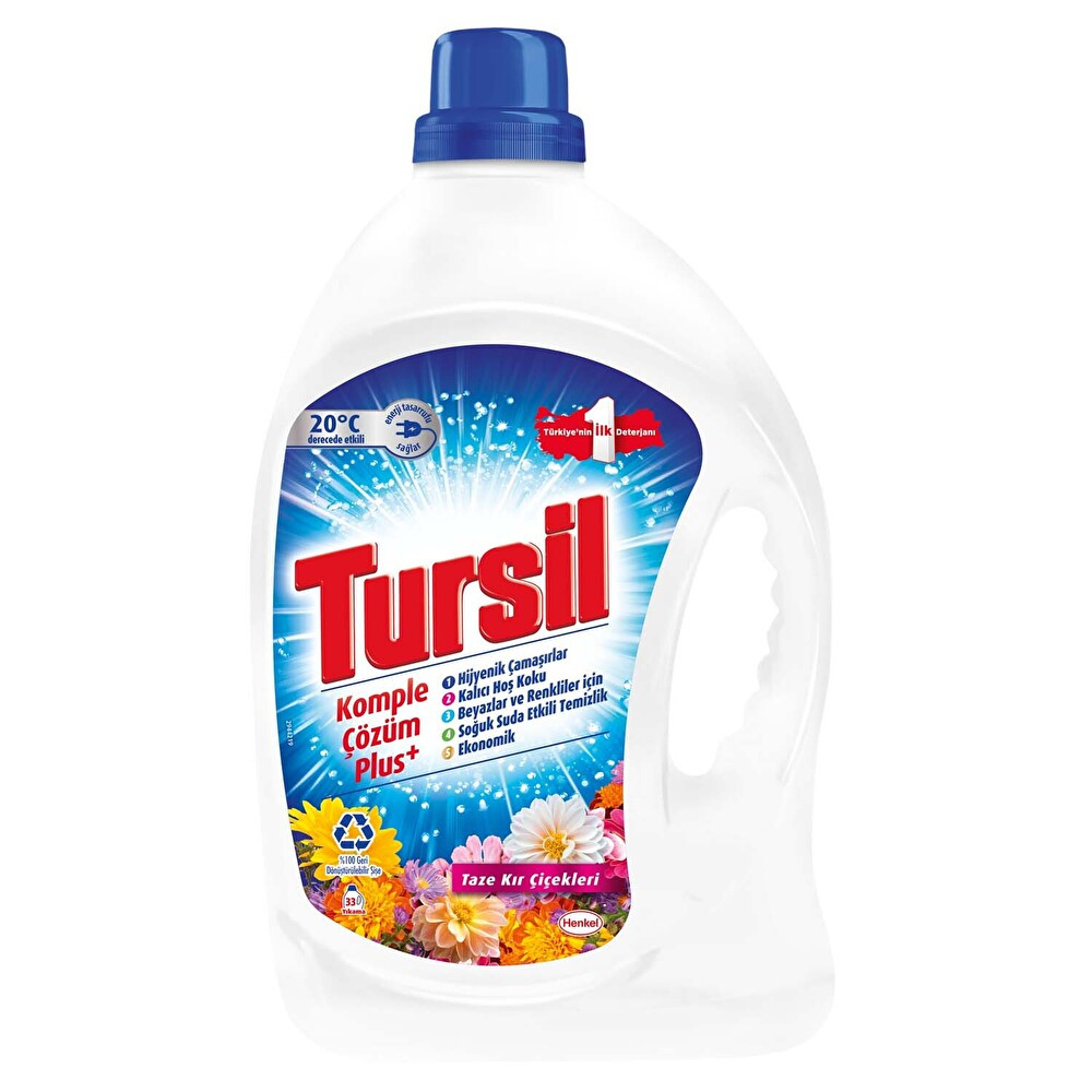 Tursilmatik Jel Kır Çiçekleri 33 Yıkama Çamaşır Deterjanı Fiyatı