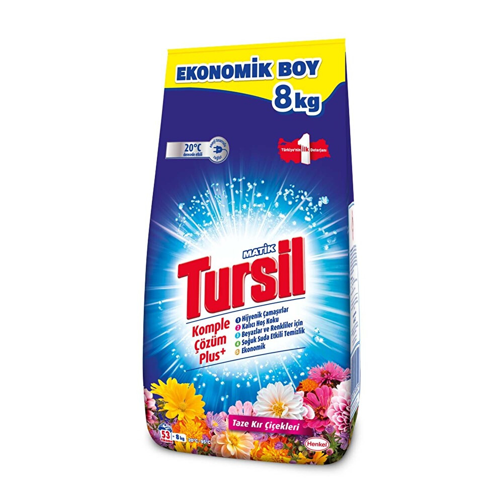 Tursilmatik Toz Çamaşır Deterjanı Kır Çiçekleri 8 Kg Çamaşır Deterjanı Fiyatı