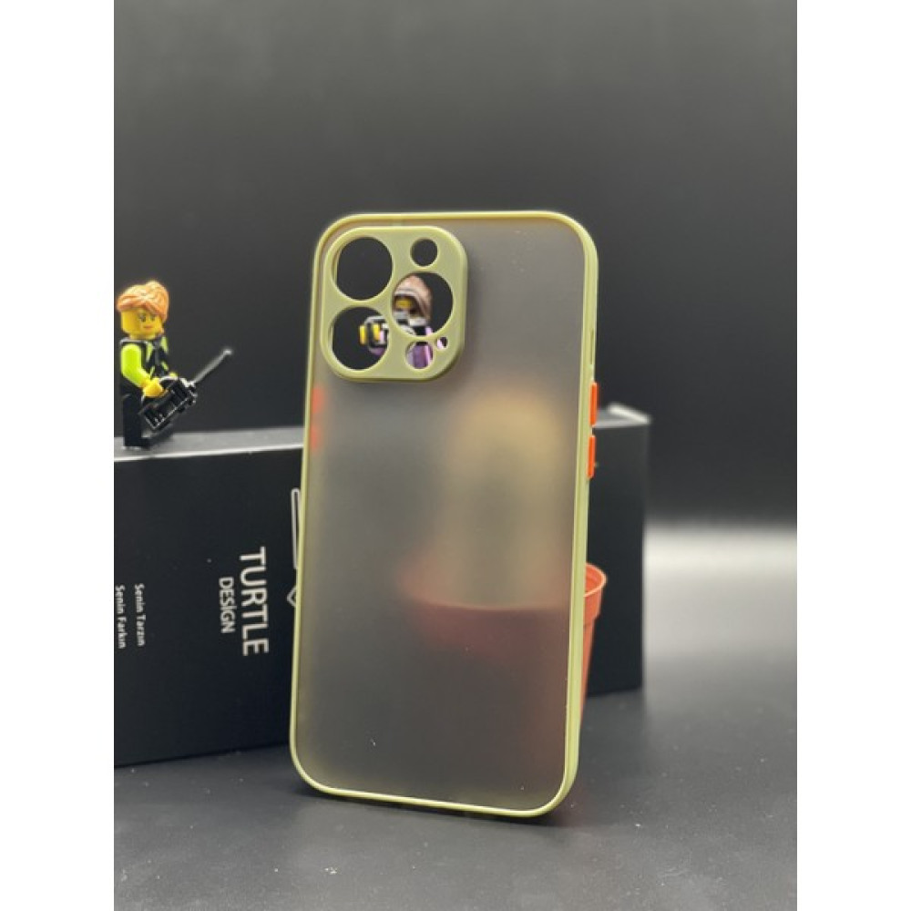 Turtle Apple iPhone 13 Pro Max Kenarları Renkli Mat Ultra Lüks Telefon Kılıfı - Çizilmelere Karşı Dirençli Darbe Emici Cep Telefonu Kılıfı Fiyatı