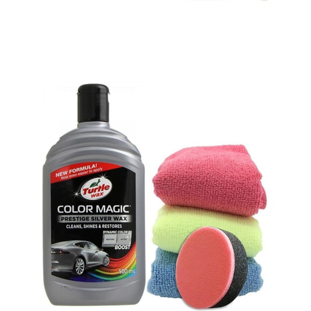 Turtle Wax Renkli Cila Gri 500 ml 3 Adet Mikrofiber Bez Cila Süngeri Oto Bakım Bezleri Fiyatı
