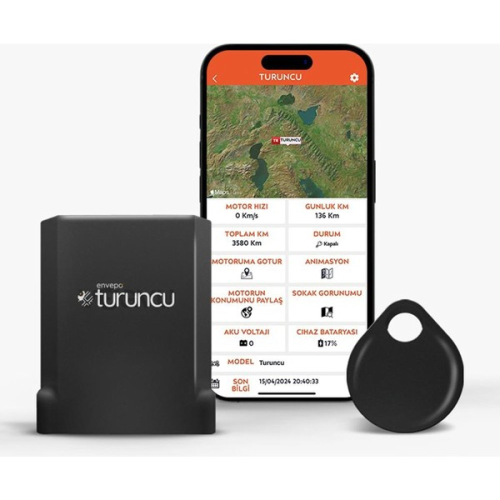 Turuncu Go Kablosuz Motosiklet Takip Cihazı (12 Aylık) Oto Elektroniği Fiyatı