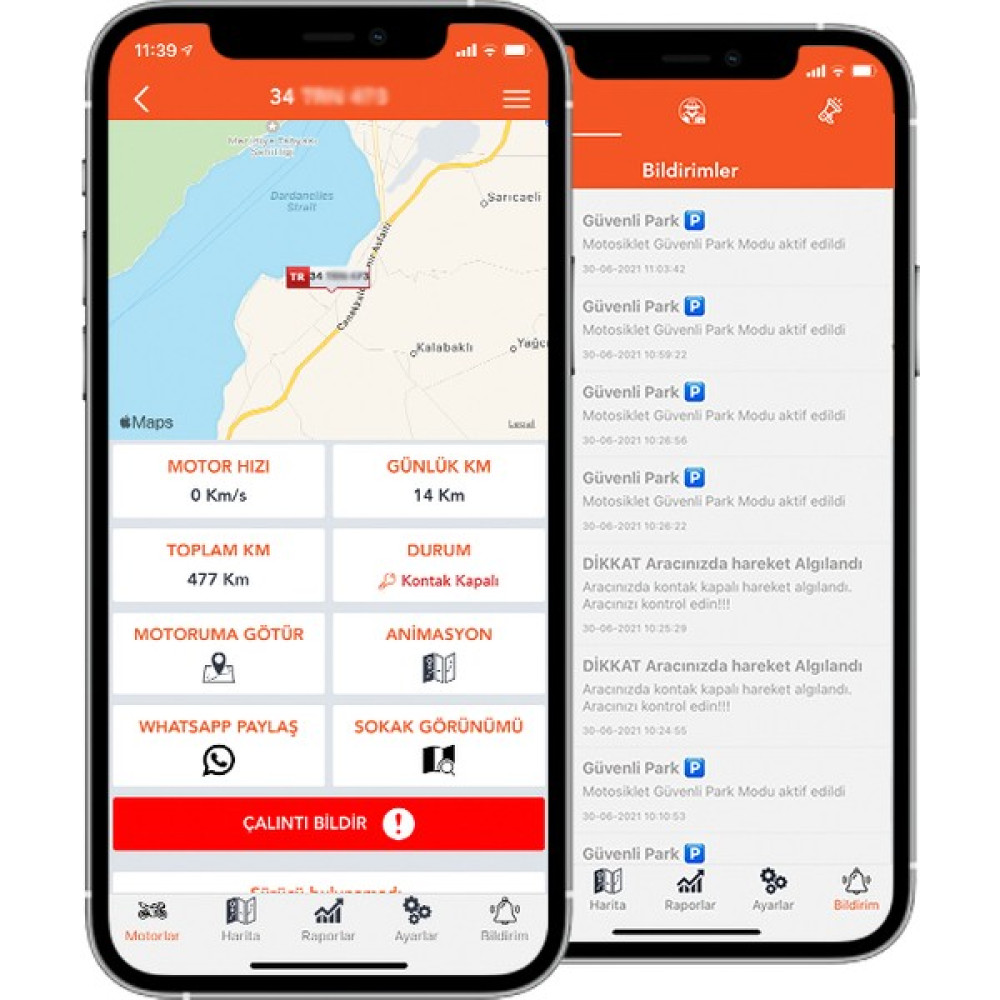 Turuncu Motorsiklet Takip Cihazı( 24 Aylık) Oto Elektroniği Fiyatı