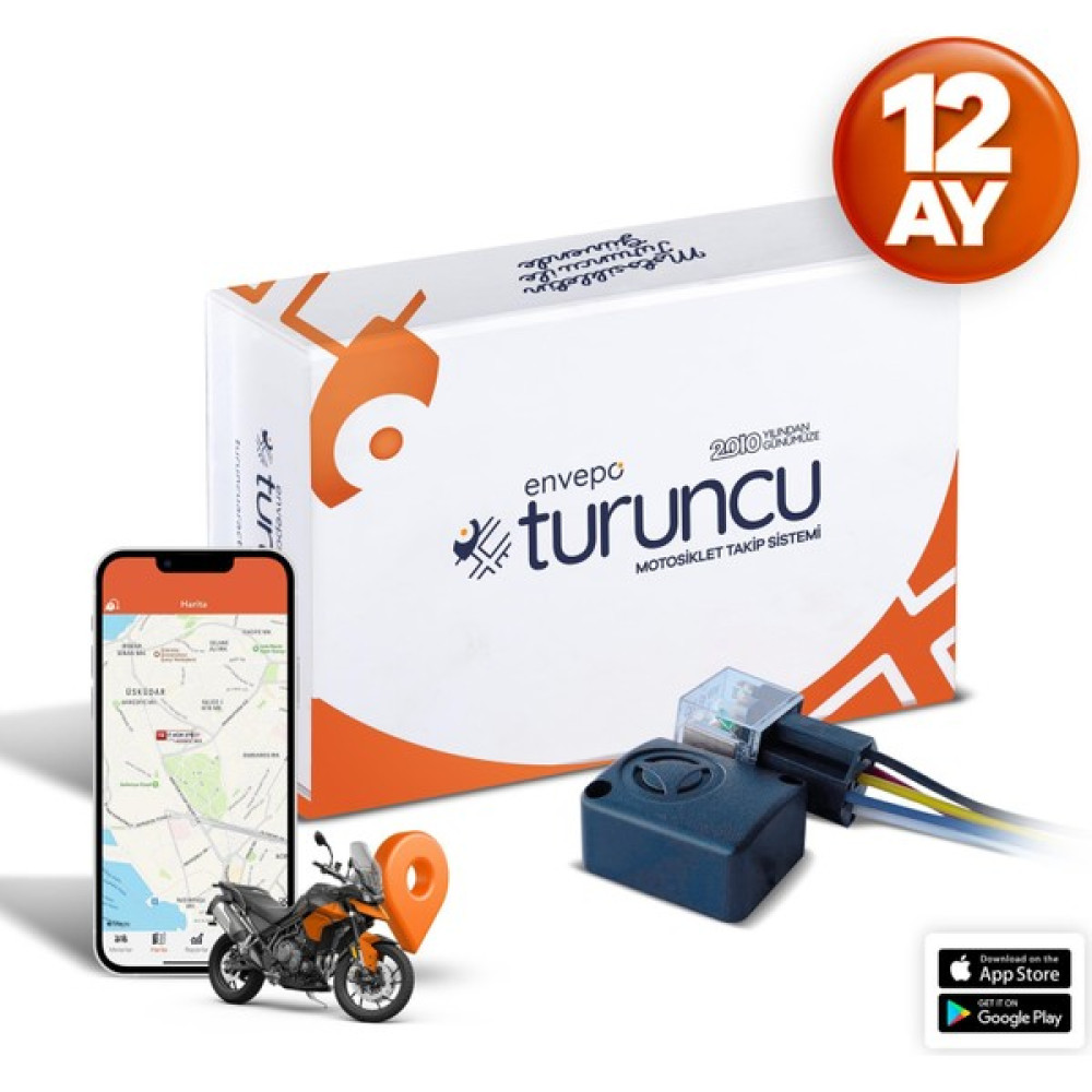 Turuncu Motosiklet Takip Cihazı (12 Aylık) + Blokaj Kıtı Oto Elektroniği Fiyatı
