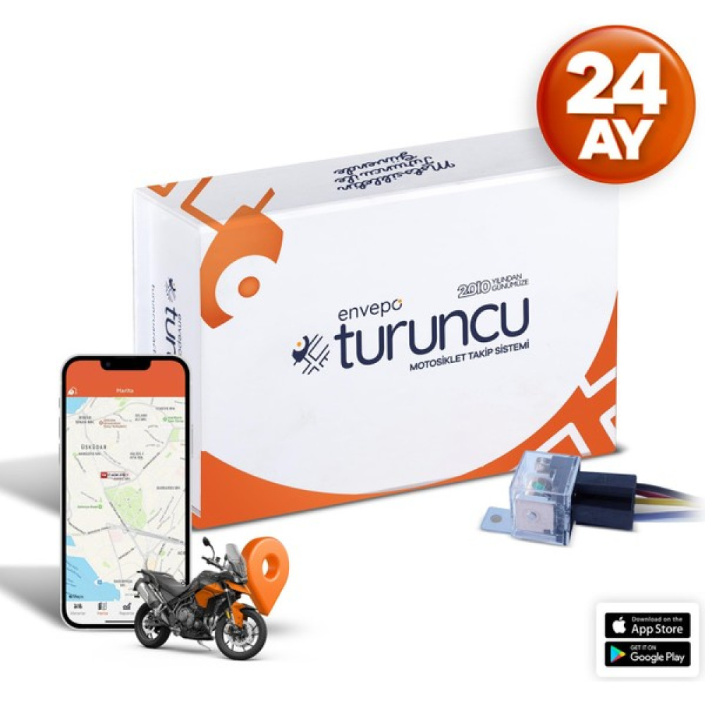 Turuncu Motosiklet Takip Cihazı ( 24 Aylık ) + Blokaj Kıtı Oto Elektroniği Fiyatı