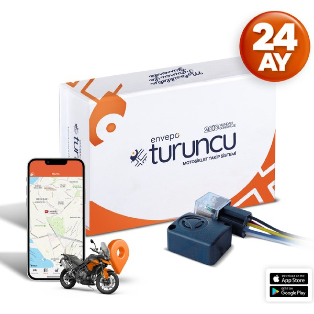 Turuncu Motosiklet Takip Cihazı ( 24 Aylık ) + Buzzer Oto Elektroniği Fiyatı