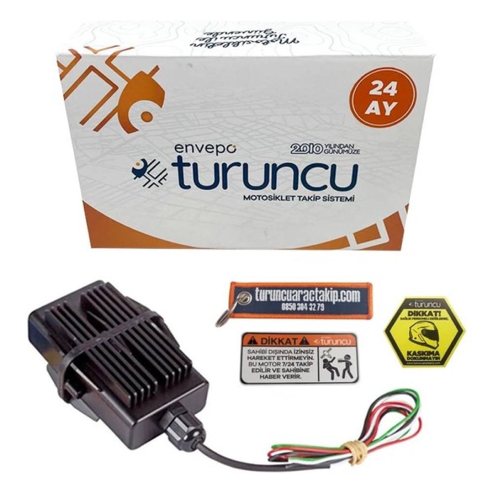 Turuncu Motosiklet Takip Sistemi 24 Aylık + Buzzer Sesli Alarm Siren Oto Elektroniği Fiyatı