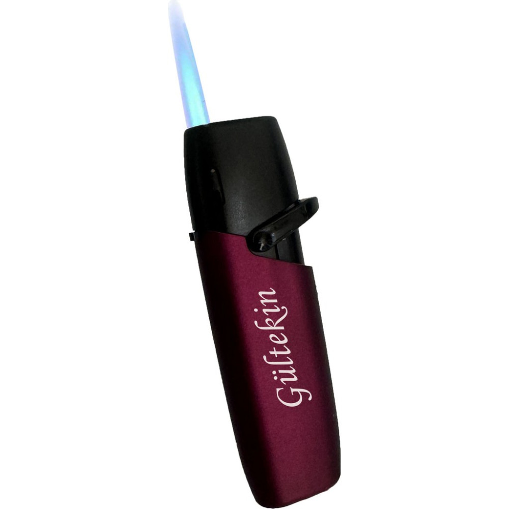 Tusah Metal Kılıflı Rüzgar Geçirmez Torch Jet Çakmak Kutusuz - Bordo Çakmak Fiyatı