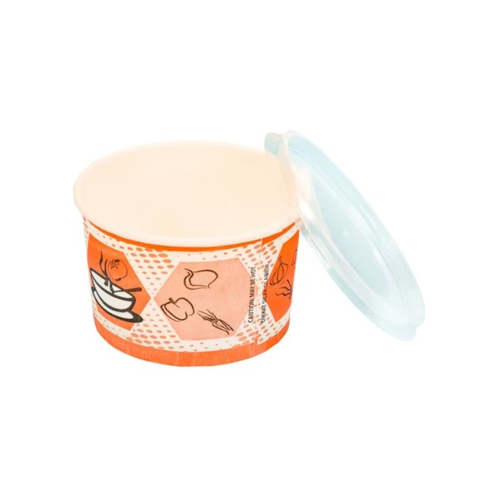 Tusemix Kapaklı Karton Çorba Kasesi 16 Oz Kullan At - 25 li Mutfak Sarf Malzemeleri Fiyatı