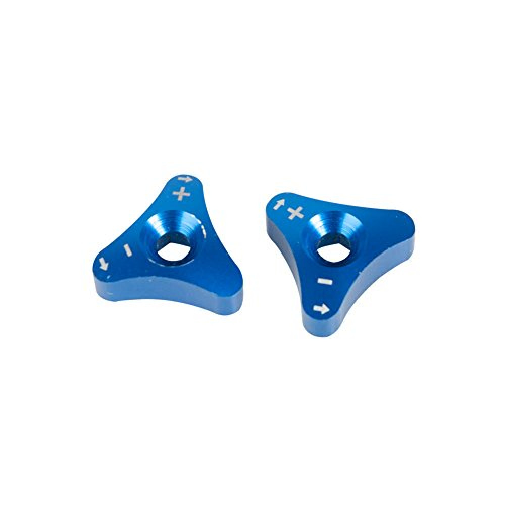 Tusk Billet WP Fork Adjuster Knobs Blue Compatible with Husqvarna TE 300 2014-2023