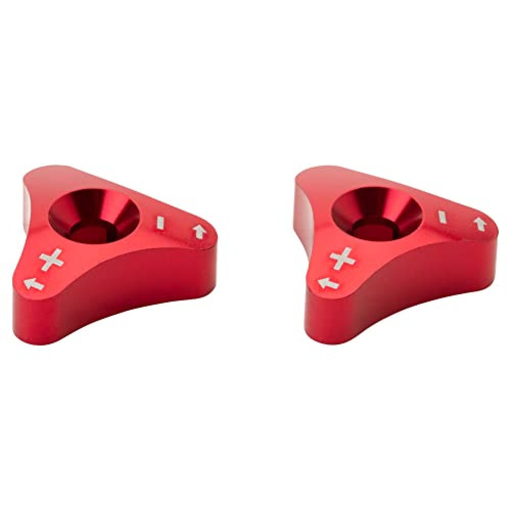Tusk Billet WP Fork Adjuster Knobs Red Compatible with KTM 300 XC-W 2019-2023/500 EXC-F 2017-2023 Compatible with Husqvarna TE300 2019-2023