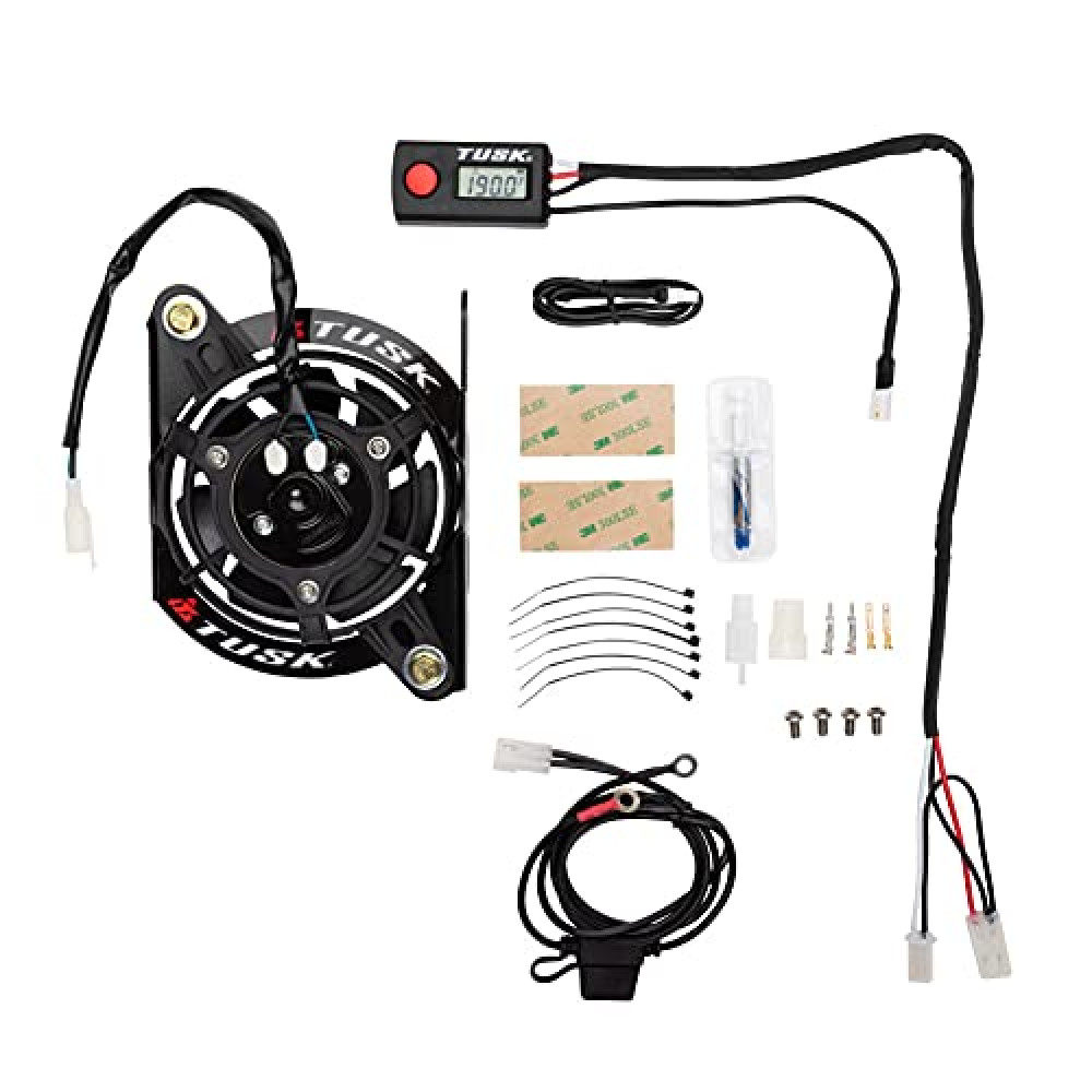 Tusk Digital Radiator Fan Kit Compatible with KTM 300 XC-W 2019-2023/350 XC-F 2016-2022/Compatible with Husqvarna TE 300 2019-2023