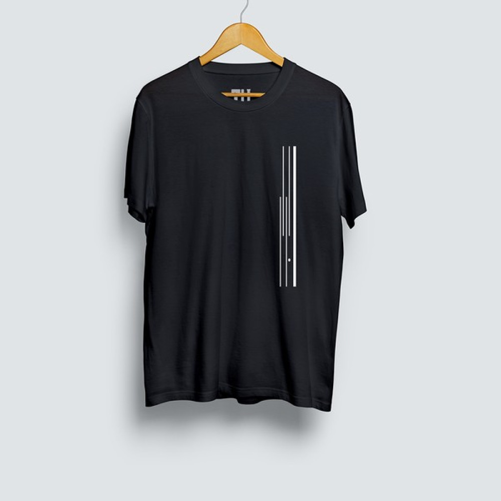 Tüşört Çizgisel Soyut Özel Tasarım Pamuklu Bisiklet Yaka T Shirt Erkek T-shirt Fiyatı