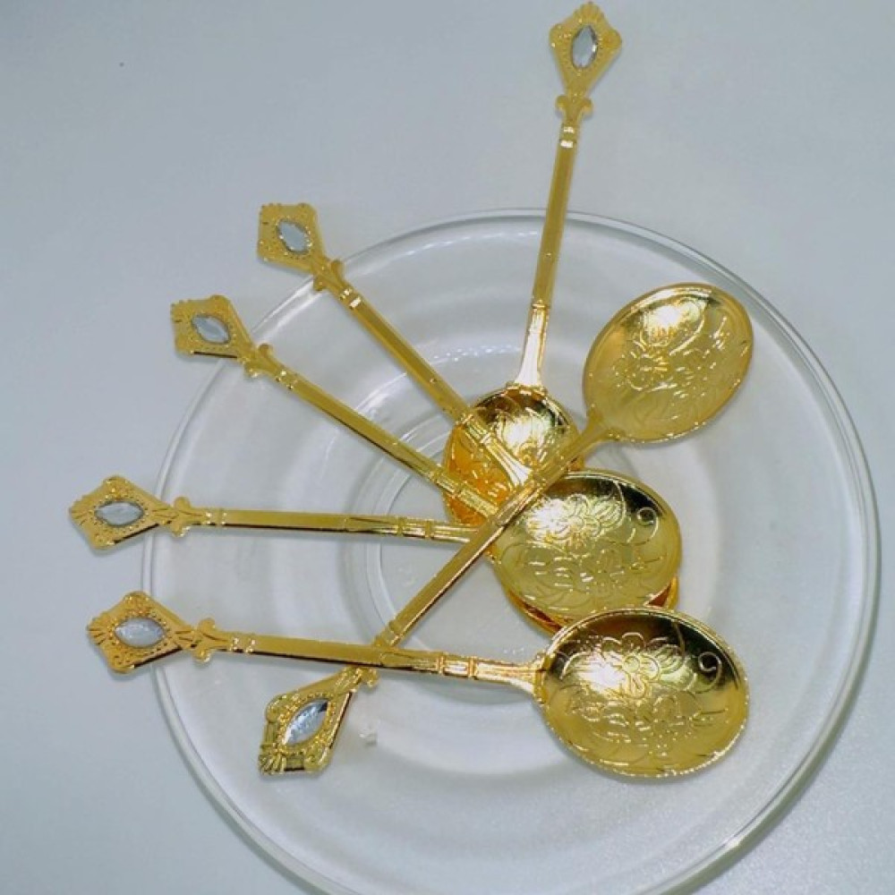 Tususense Osmanlı Motifli Retro Dizayn Gold Çay Kaşığı 6'lı - Beyaz Oto Boyaları Fiyatı