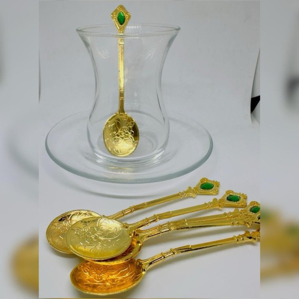 Tususense Osmanlı Motifli Retro Dizayn Gold Çay Kaşığı 6'lı Yeşiltaş - Yeşil Oto Boyaları Fiyatı