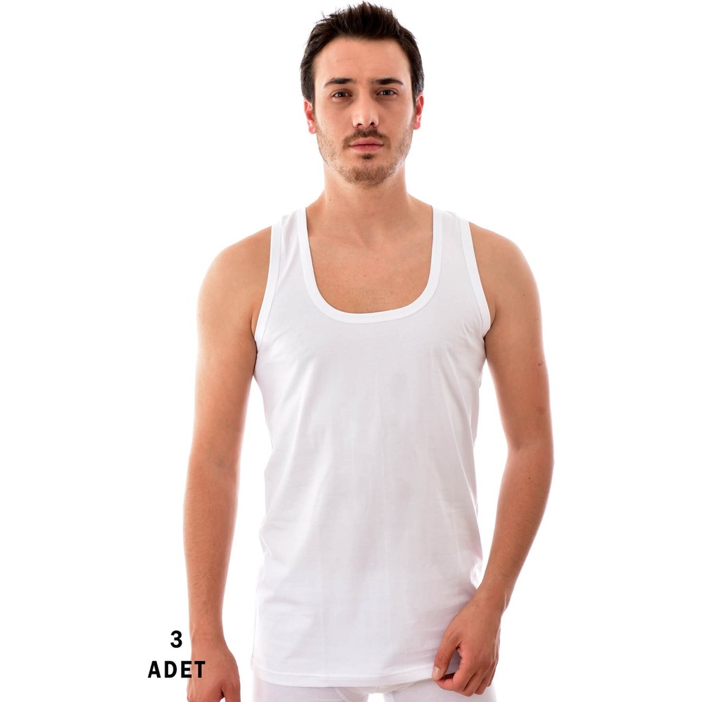Tutku 3 Adet Erkek Penye Atlet Beyaz 0101 Erkek Atlet / Fanila Fiyatı