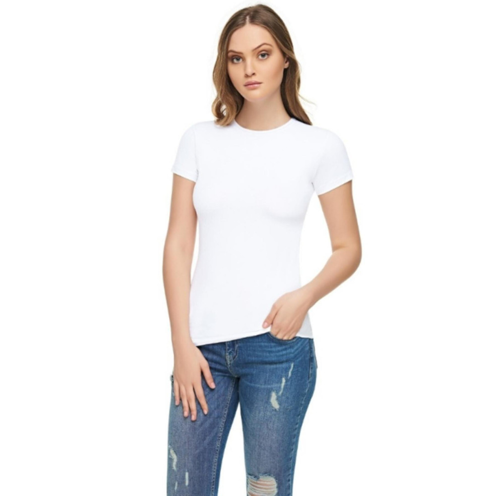 Tutku Elit 0 Yaka Kadın Tişört 6XL Beden Bayan T-shirt Fiyatı