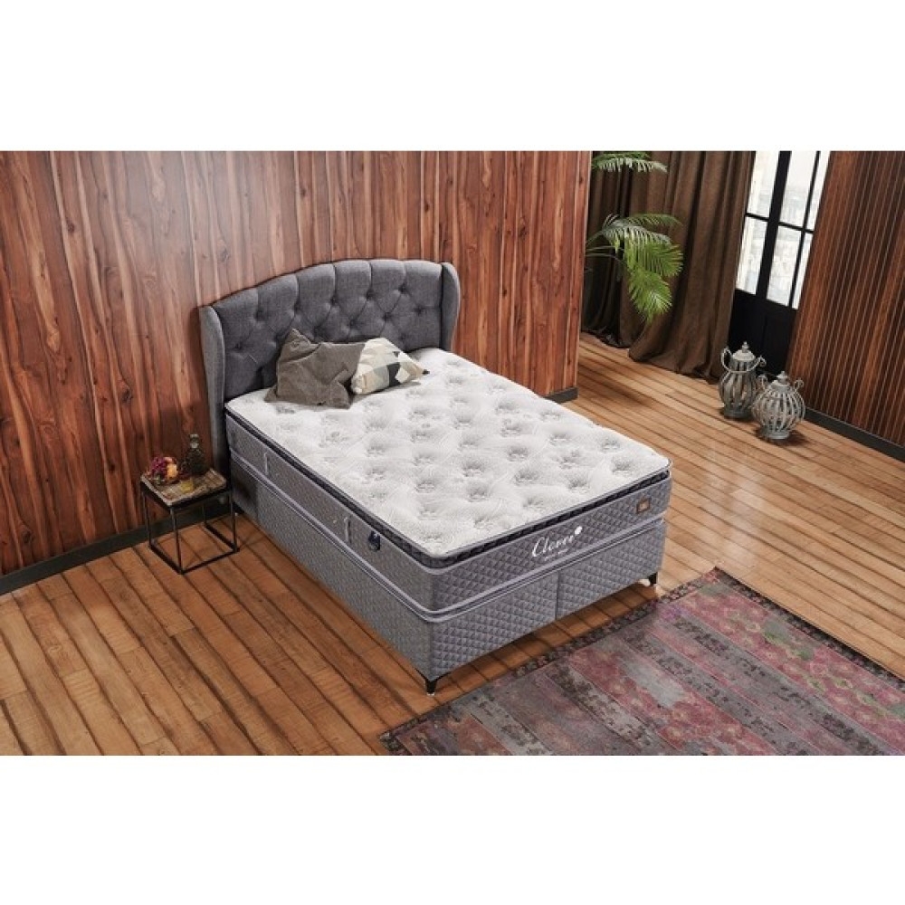 Tutku Yatak Clover Çift Taraflı Dsc Yaylı Ergonomik 4 Mevsim Pedli Yatak 200X200 - 200 x 200 Yatak Odası Takımı / Seti Fiyatı