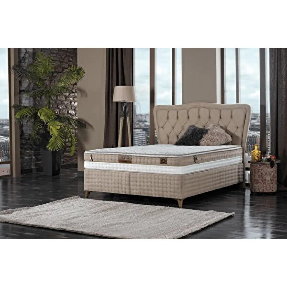 Tutku Yatak Golden Deluxe Çıkarılabilir Kılıflı Kendinden Pedli Dsc Yaylı 4 Mevsim Ergonomik Yatak 100X200 cm - 100 x 200 cm Yatak Odası Takımı / Seti Fiyatı