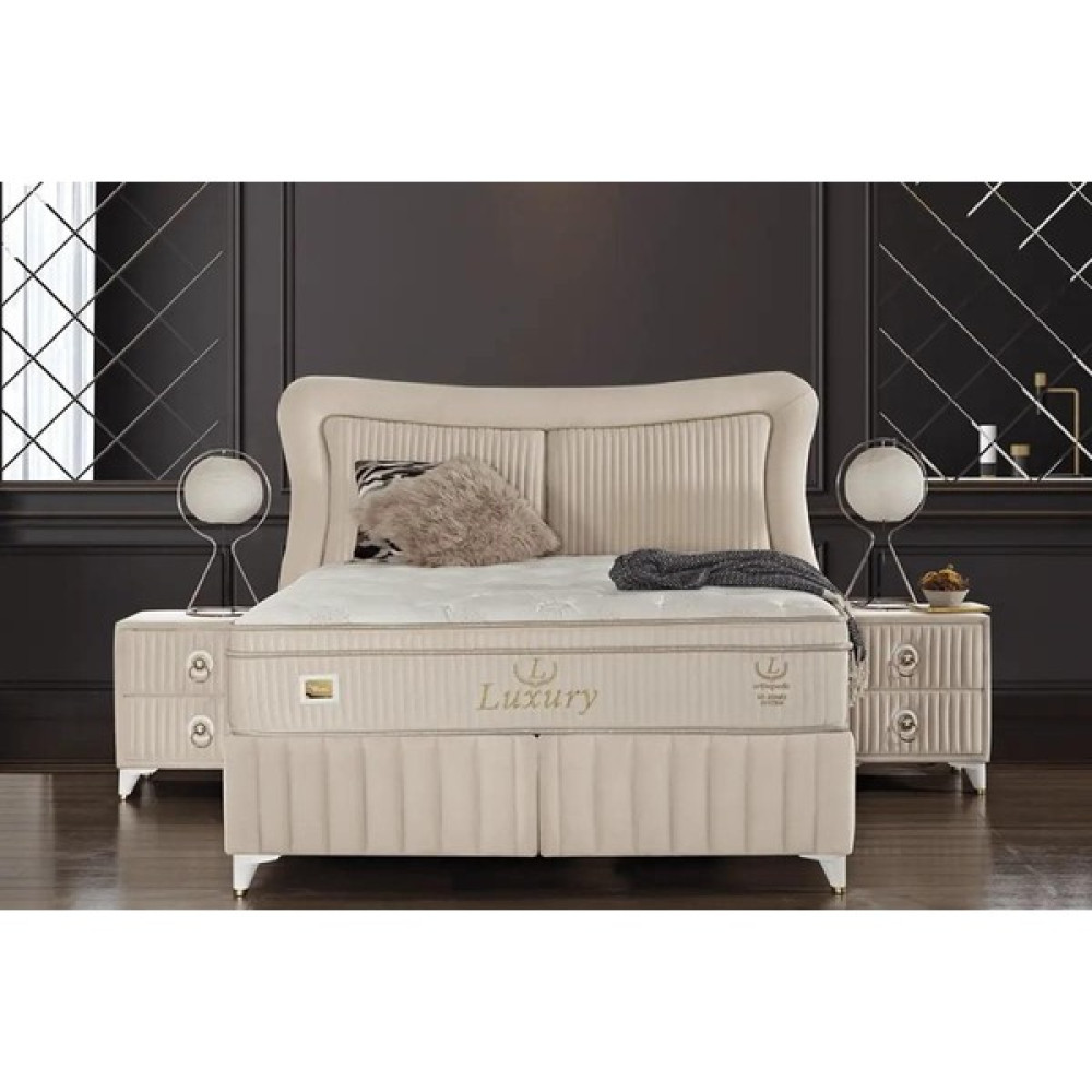 Tutku Yatak Luxury Kendinden Pedli Bölgesel Torba Yay Sistemli Kuş Tüyü Sünger Yatak 90X190 - 90 x 190 cm Yatak Odası Takımı / Seti Fiyatı