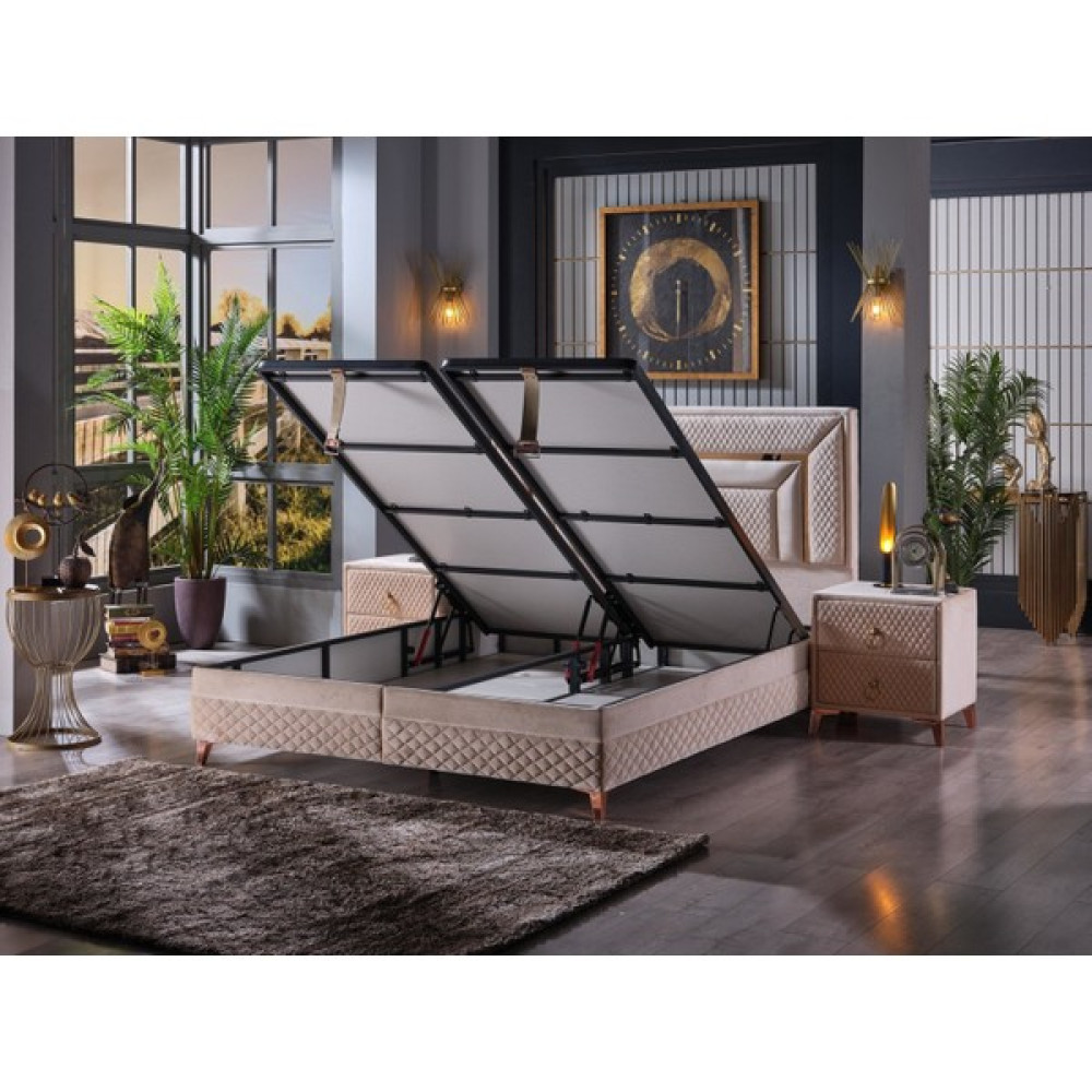 Tutku Yatak Oxycore Baza 140X190 - 140 x 190 cm - Ekru Baza Fiyatı