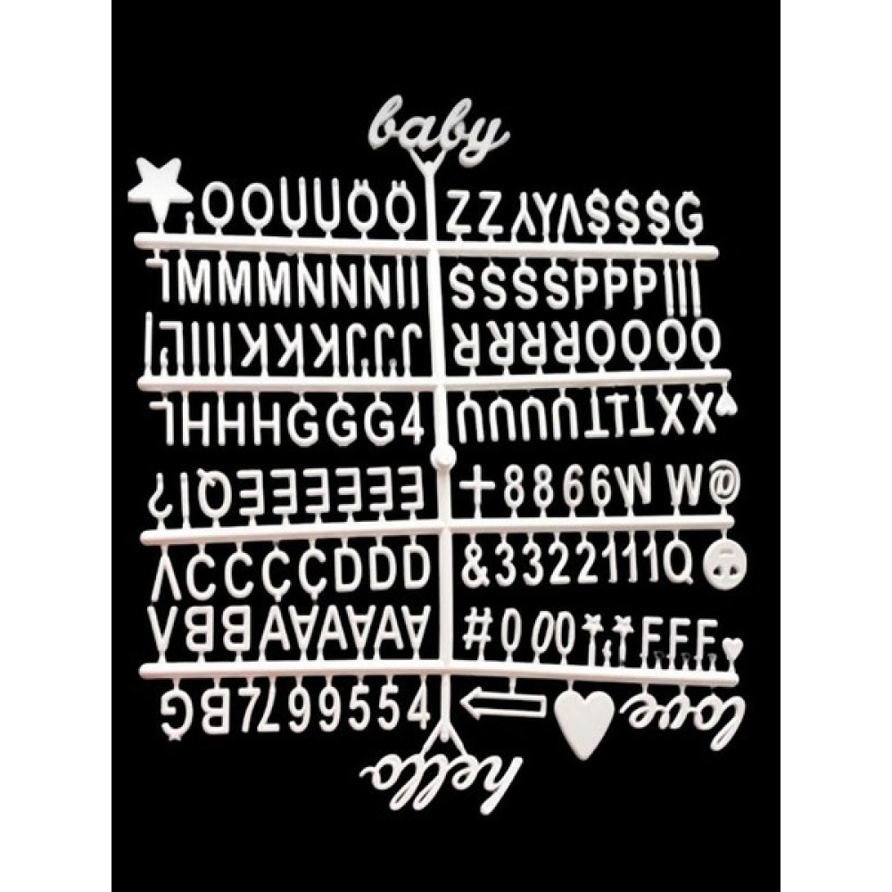 Tutyakala Letterboard Özelleştirilebilir Yazı Panosu Için Yedek Harf Seti Türkçe Karakterli Yazı Tahtası Kalemi Fiyatı