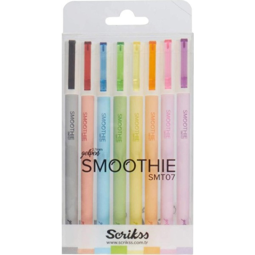 Tuuverse Scrikss Smoothie Jel Kalem 8'li - Renkli Kuru Boya Kalemi Fiyatı