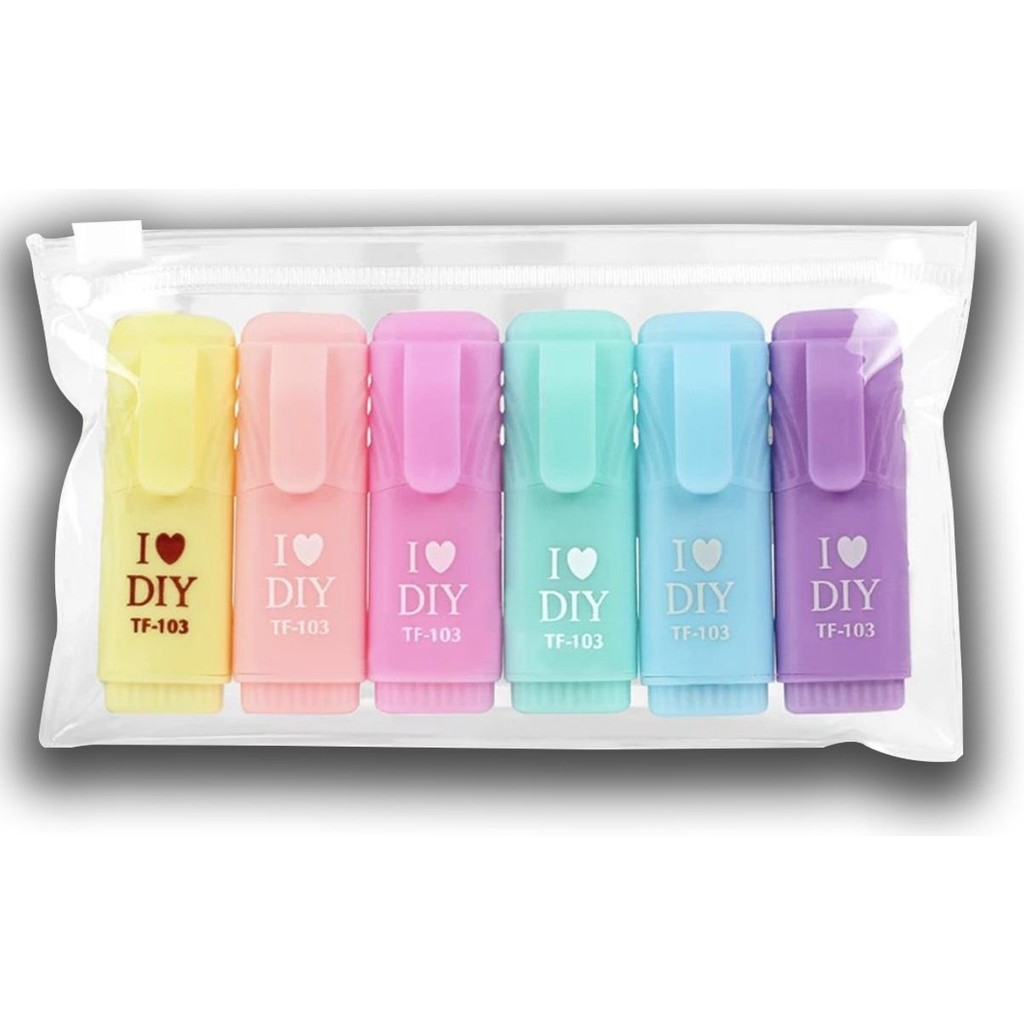 Tuuverse Vtk Fosforlu Kalem Mini 6 'lı Set - Renkli Kalem & Yazı Gereçleri Fiyatı