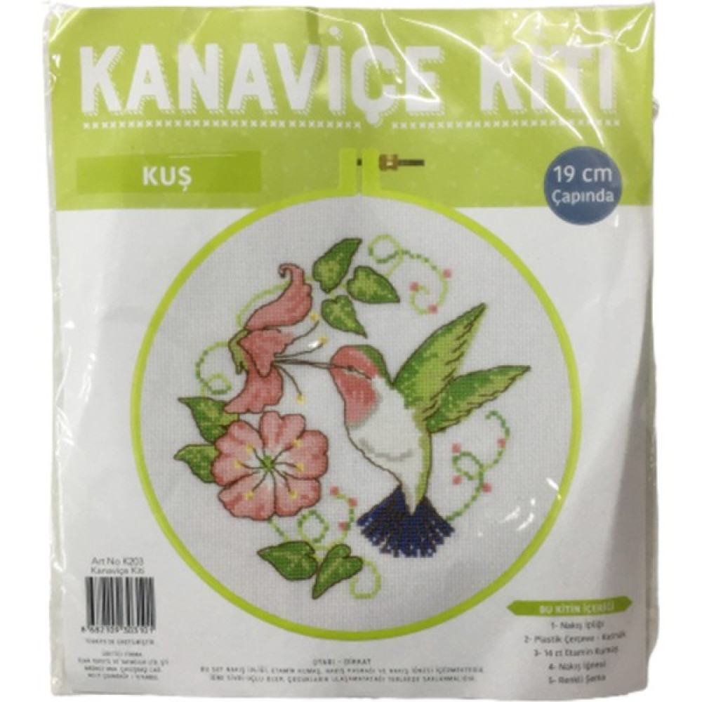 Tuva Kanaviçe Kiti Kuş K203 - Yeşil Oto Boyaları Fiyatı