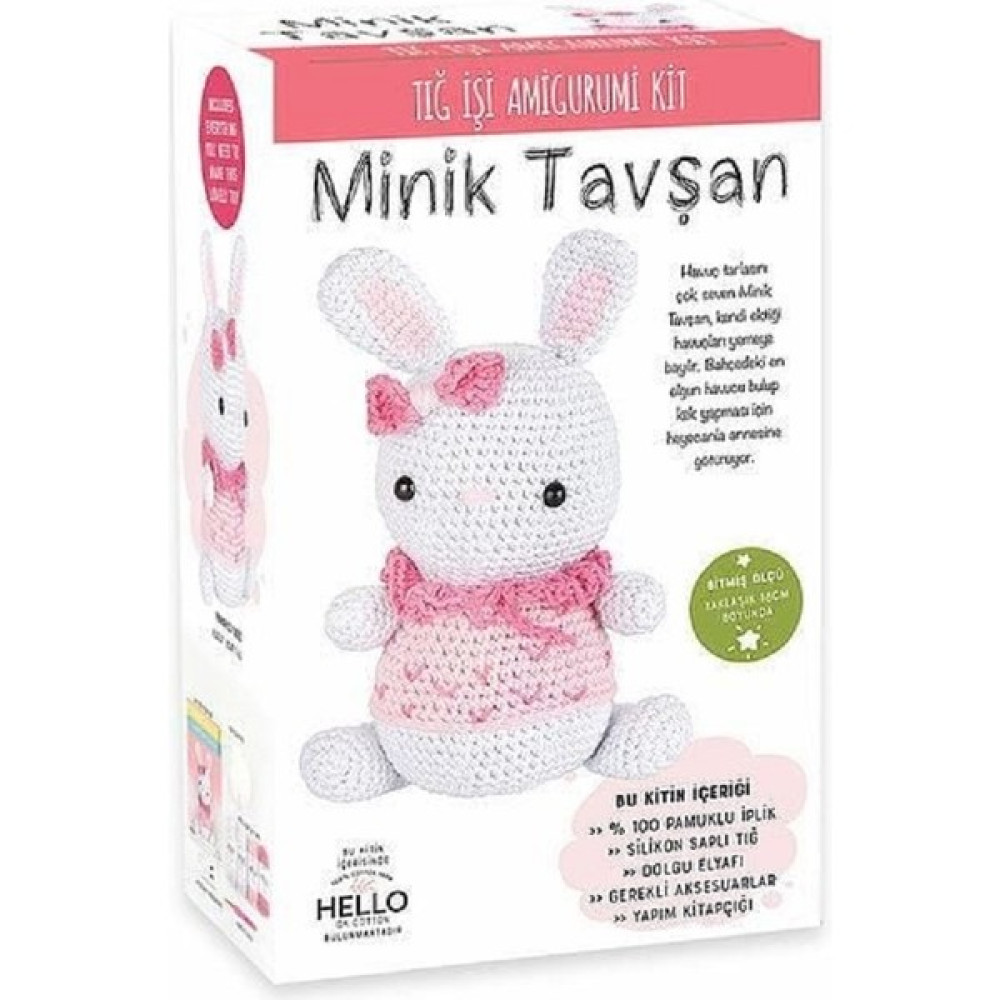 Tuva Minik Tavşan Tığ Işi Amigurumi Kiti Bebek Oyuncakları Fiyatı