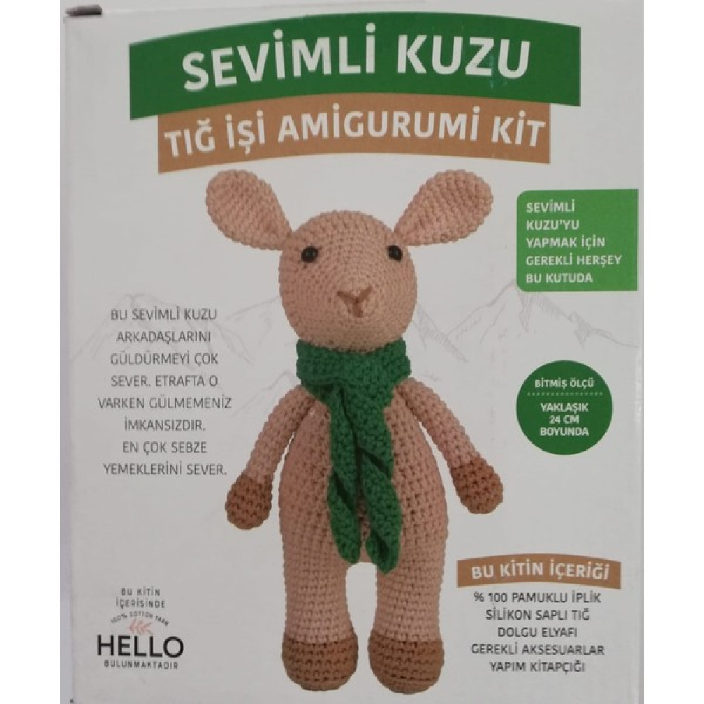 Tuva Sevimli Kuzu Tığ Işi Amigurumi Kiti Bebek Oyuncakları Fiyatı