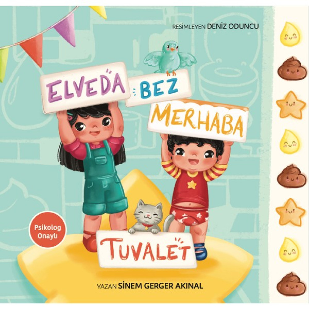 Tuvalet Eğitimi Kitabı, Panolu, Stickerlı - Çocuklara Özel – 22X22- Sinem Gerger Akınal Çocuk Bakımı Kitapları Fiyatı