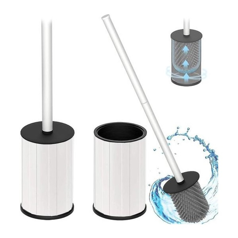 Tuvalet Fırçaları Tutucular Silikon Tuvalet Fırçası Tutucu 2 Paket Banyo Tuvalet Fırçası Silikon Tuvalet Temizleyici Fırça Seti(Yurt Dışından) - Beyaz Klozet Fırçası Fiyatı