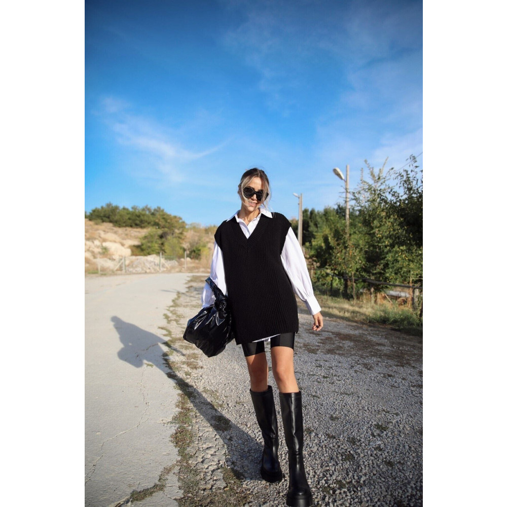 Tüy boutique Siyah V Yaka Süveter SSTD Beden Bayan Kazak & Süveter & Triko Fiyatı