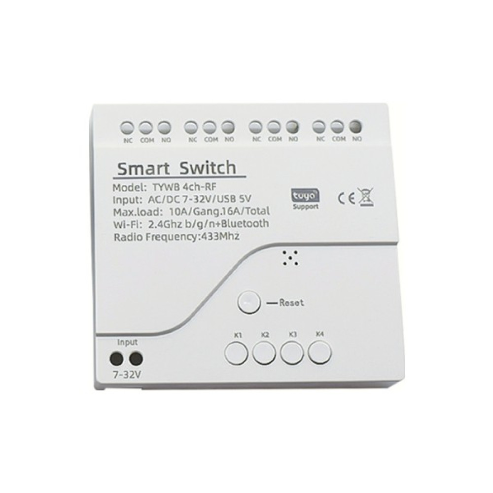 Tuyam Smart Tuya Destekli Akıllı 4 Kanallı Rf Wifi Anahtar Oto, Bahçe, Yapı Market Fiyatı