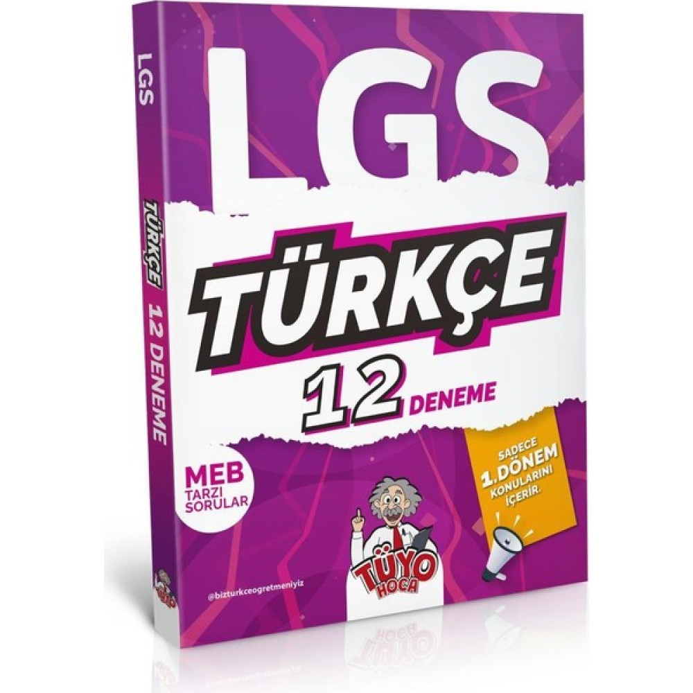 Tüyo Tüyo Yayınları 8. Sınıf Türkçe 12 ''li Deneme Türkçe Fiyatı