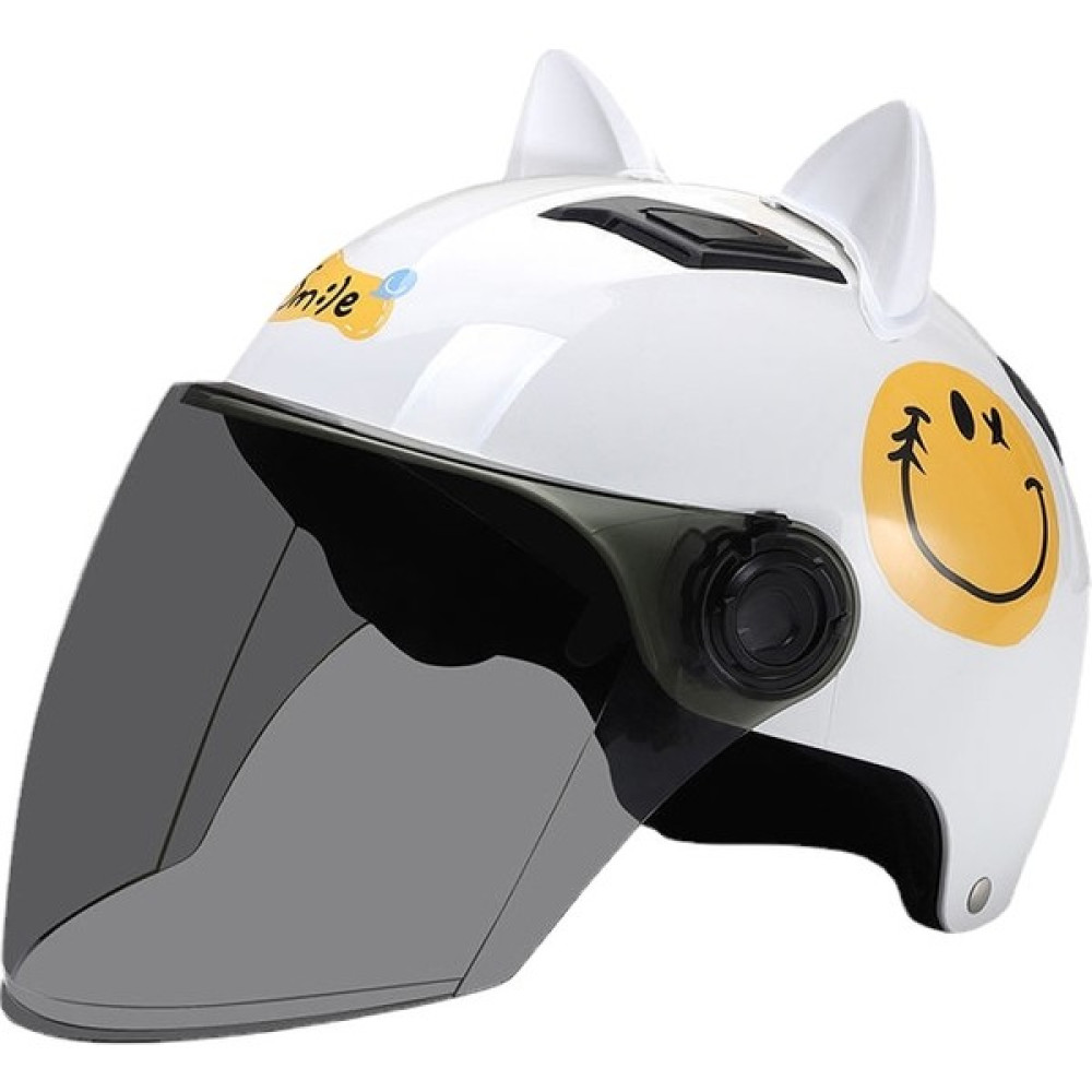 Tuz Golu Sevimli Motosiklet Elektrikli Araba Kaskı (Yurt Dışından) - 55 - 60 cm - Beyaz Oto Boyaları Fiyatı