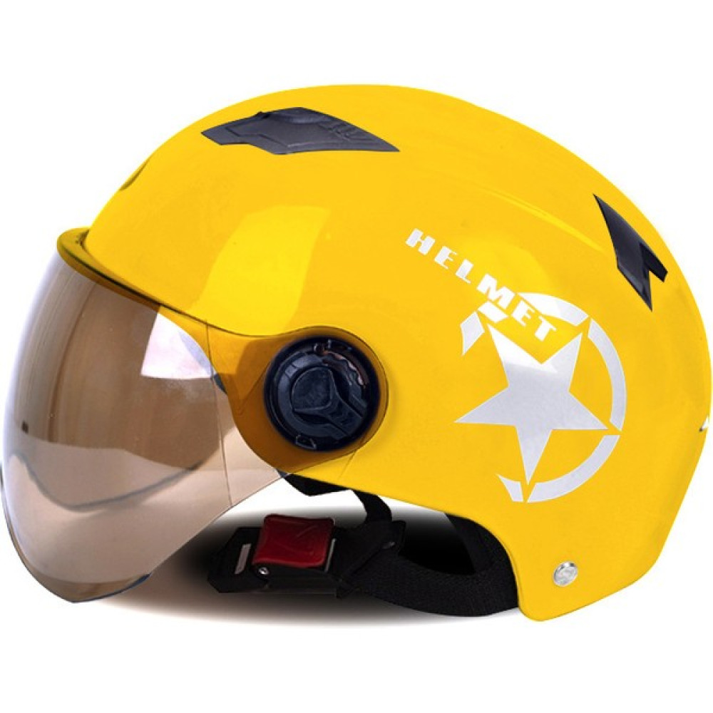 Tuz Golu Unisex Motosiklet Elektrikli Araç Kaskı (Yurt Dışından) - 54 - 61 cm - Sarı Motorsiklet Kaskları Fiyatı