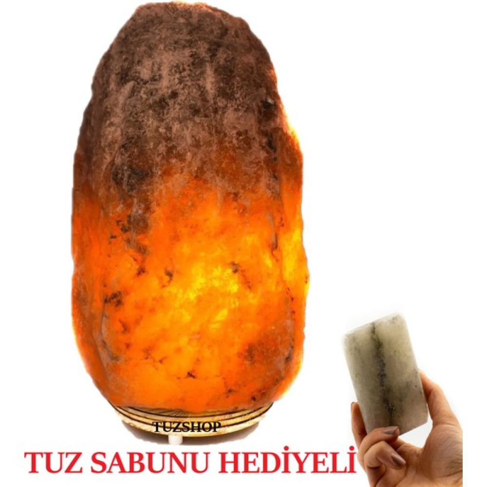 Tuz Shop Çankırı Doğal Tuz Lamba 3-4 kg Tuz Lambası Tuz Sabunu Hediyeli - Beyaz Gece Lambası Fiyatı