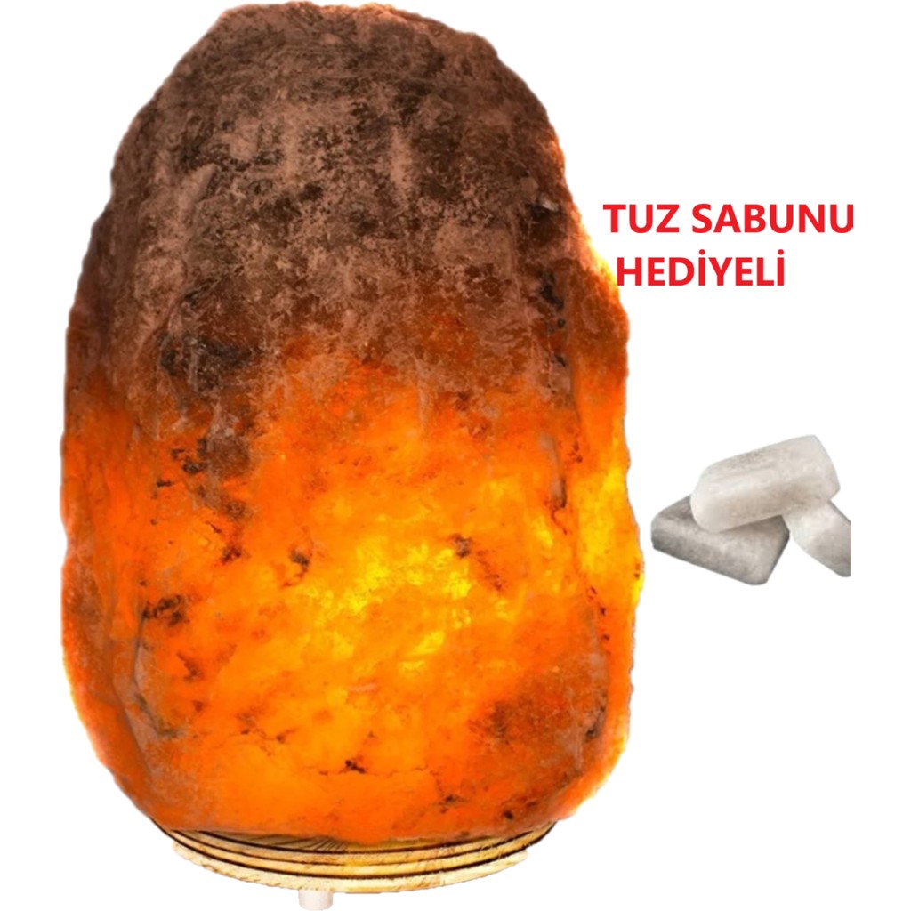 Tuz Shop Çankırı Doğal Tuz Lamba 4-6kg Tuz Lambası Tuz Sabunu Hediyeli - Beyaz Gece Lambası Fiyatı