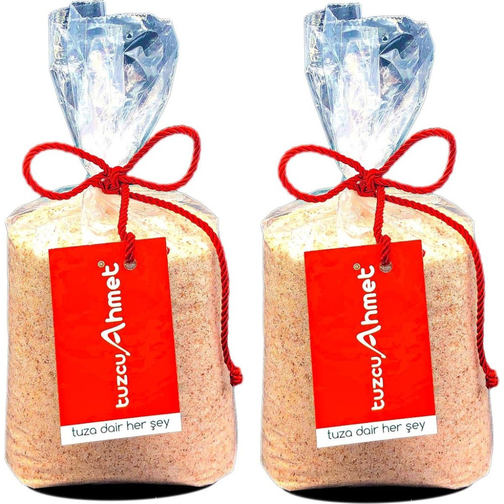 Tuzcu Ahmet 2 Adet 1 kg Öğütülmüş Doğal Himalaya Kaya Tuzu Pembe - 2 kg Tuz Fiyatı
