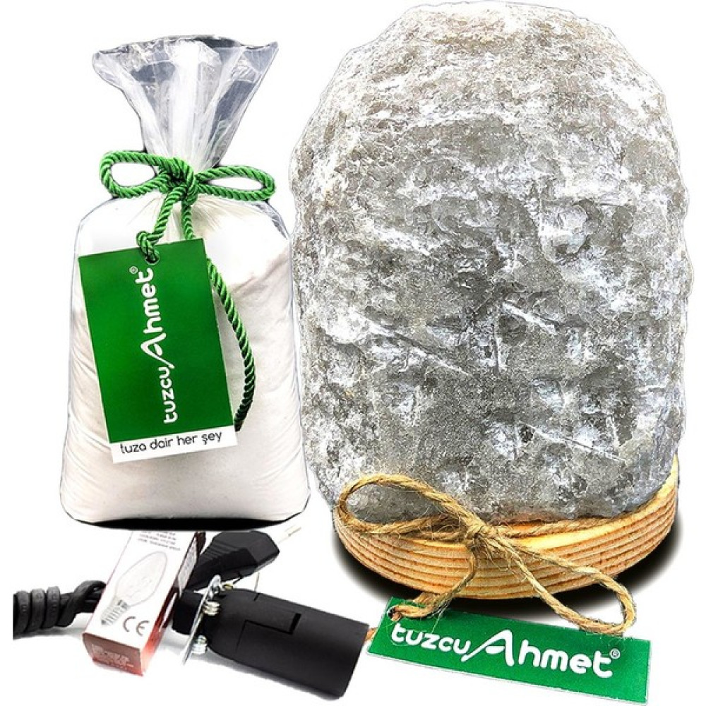 Tuzcu Ahmet 8-9 kg Doğal Çankırı Tuz Lambası 1 kg Kaya Tuzu Hediyeli - Sarı Gece Lambası Fiyatı