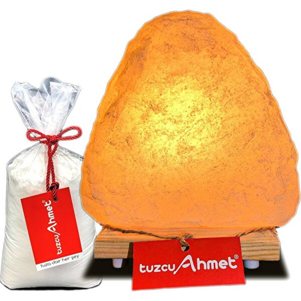 Tuzcu Ahmet Beyaz Tuzdan Yapılmış 6-7 kg Tuz Lamba Kaya Tuzu Hediyeli - Sarı Gece Lambası Fiyatı