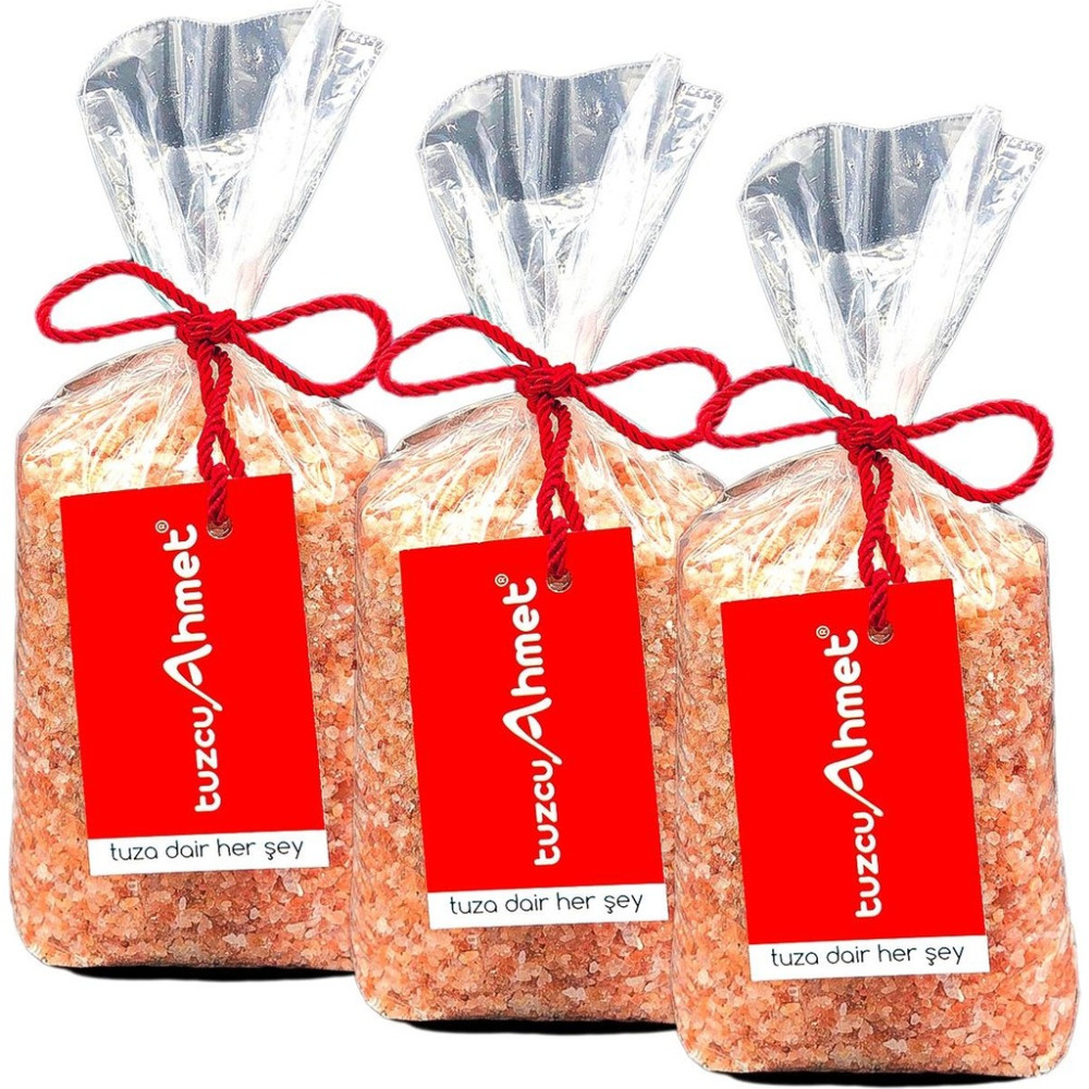 Tuzcu Ahmet Iri Taneli Himalaya Kaya Tuzu 3 x 1 kg - 3 kg Tuz Fiyatı