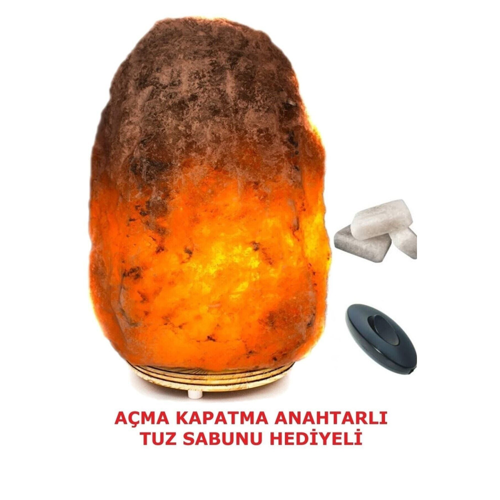 TUZSHOP Çankırı Kaya Tuzu 4-6 Kg Doğal Tuz Gece Lambası Açma Kapatma Anahtarlı Masa Lambası Fiyatı