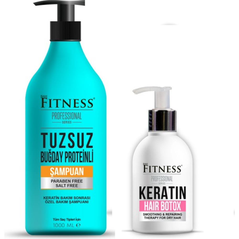 Tuzsuz Şampuan ve Yoğun Onarıcı Keratin Botox Seti Şampuan ve Saç Kremi Fiyatı