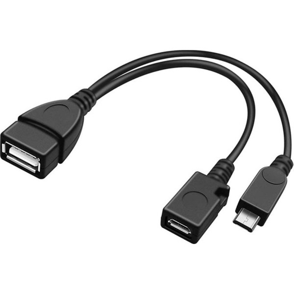 Tv stik otg 2 in1 mikro otg kablo tvbox için otg kablo Cep Telefonu Kablosu Fiyatı